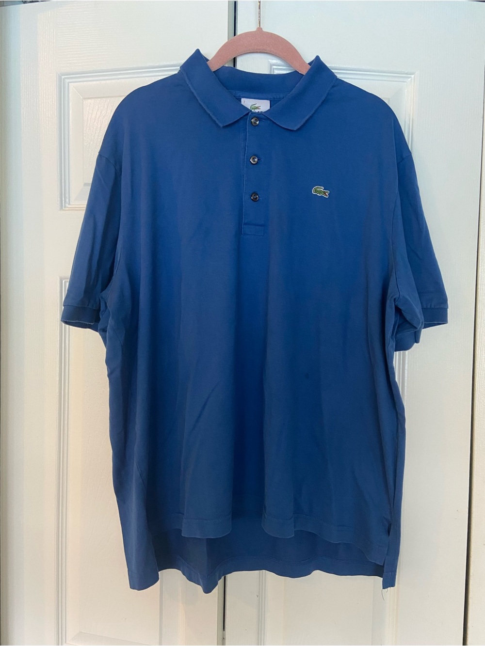 Lacoste Men's Royal Blue Short-Sleeve Cotton Polo
